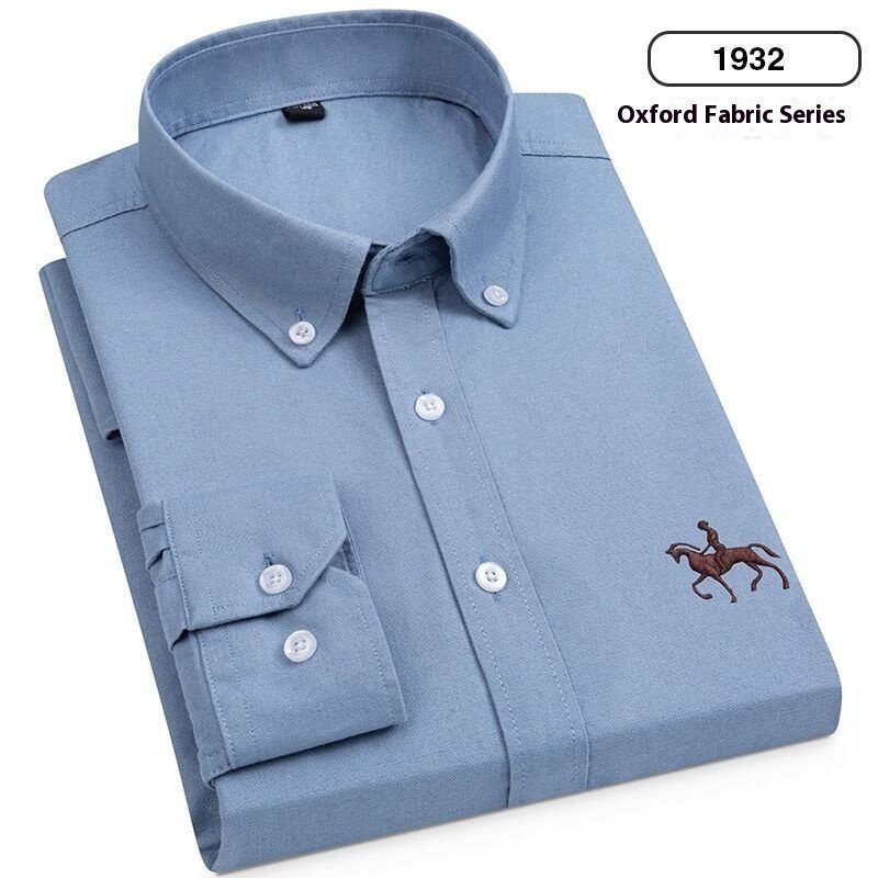 Men's Cotton Long-sleeved Casual Shirt - Image 2
