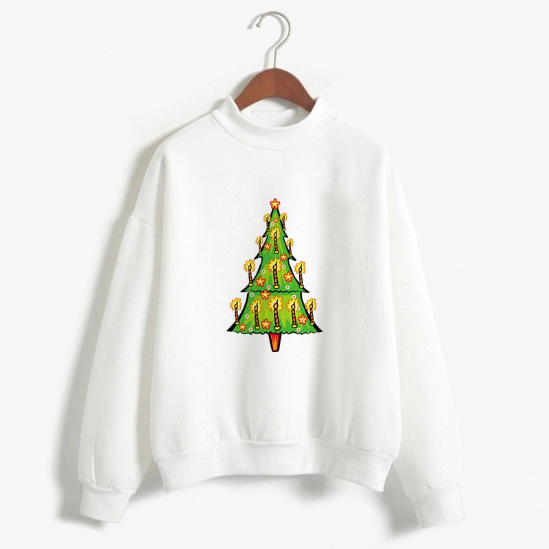 Christmas Printing Turtleneck Sweater Women - Image 7