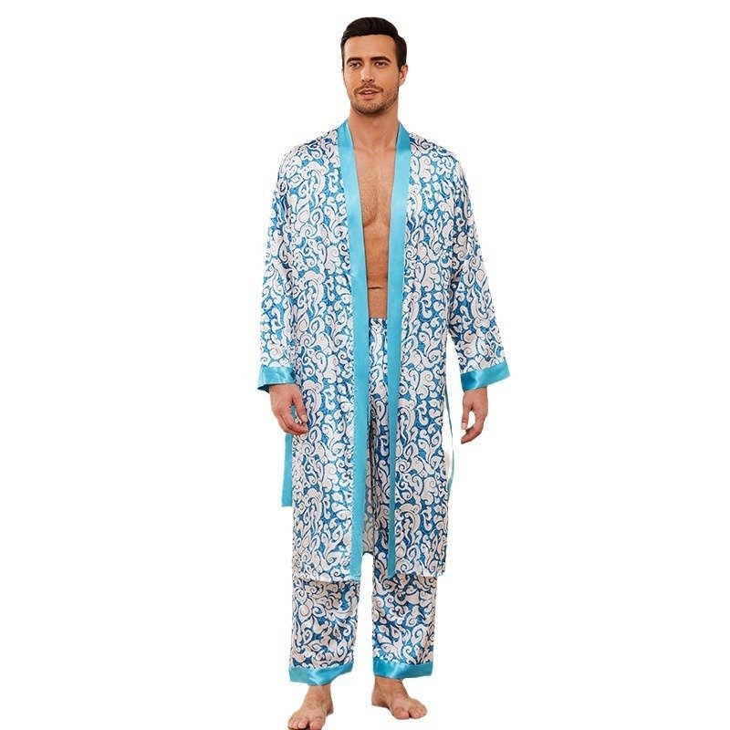 Men's Fall Thin Long Sleeve Pajamas - Image 5