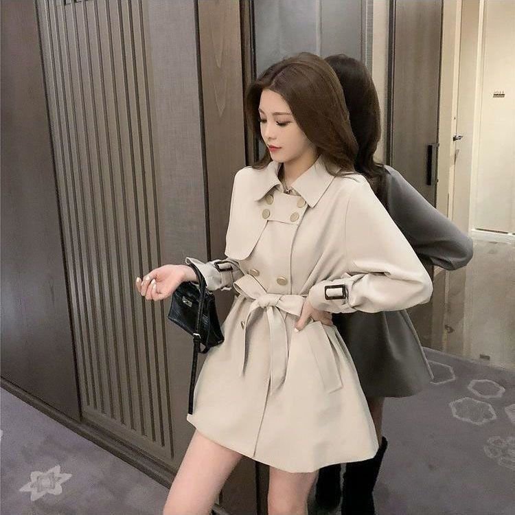 Mid-length Waist Trimming Trench Coat Women - Image 4