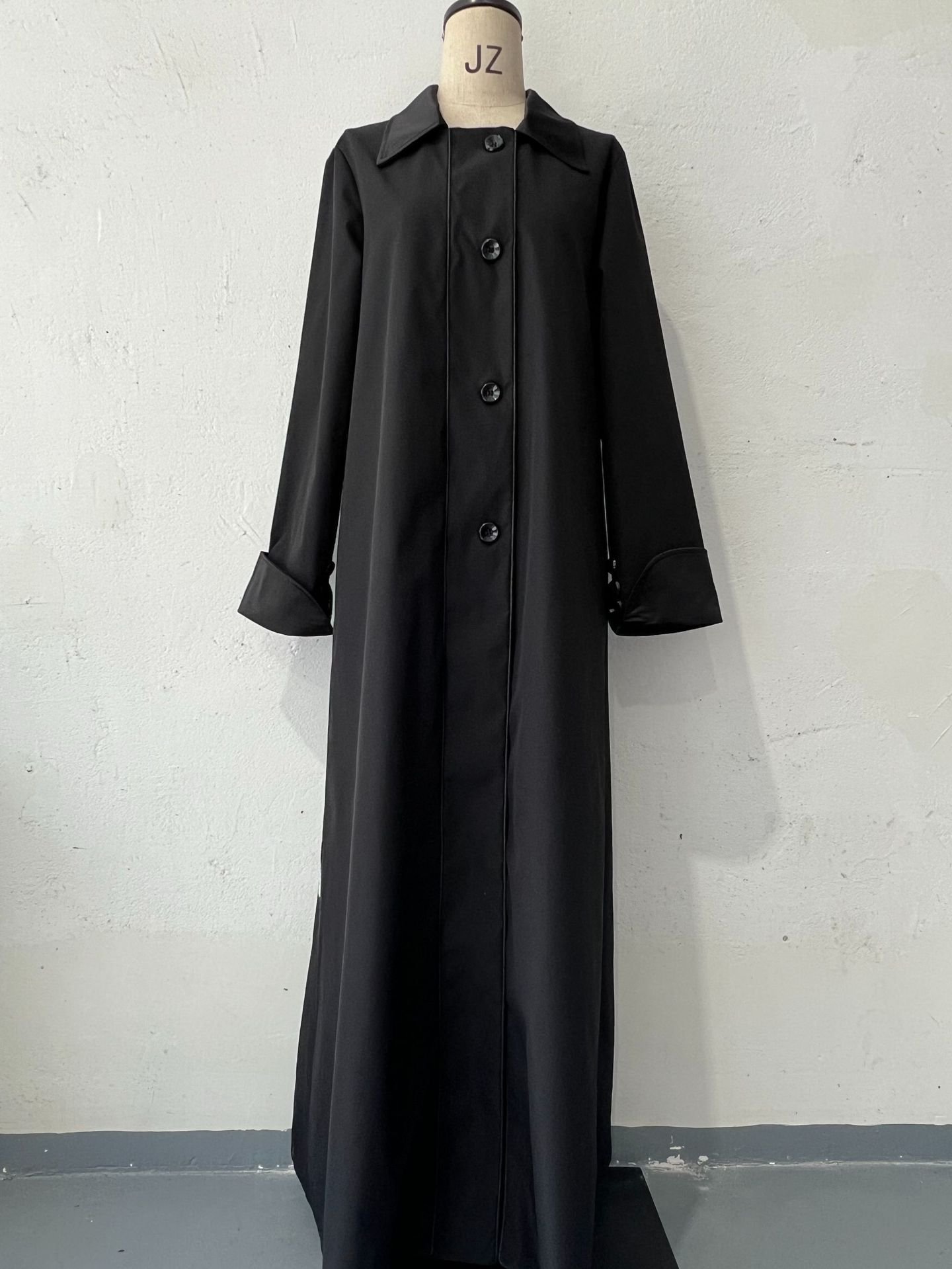 Women's Retro Biker's Mid-length Coat - Image 7