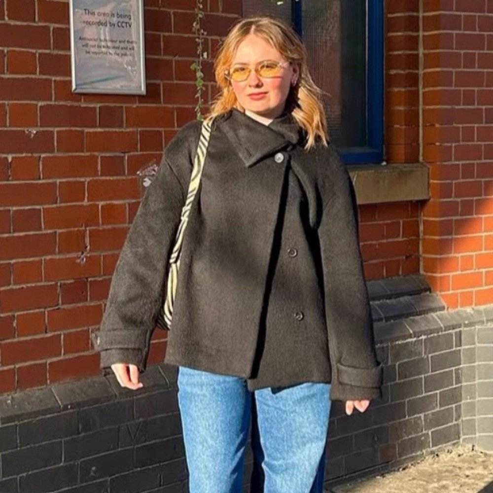 High-grade Graceful Stand Collar Short Coat - Image 4