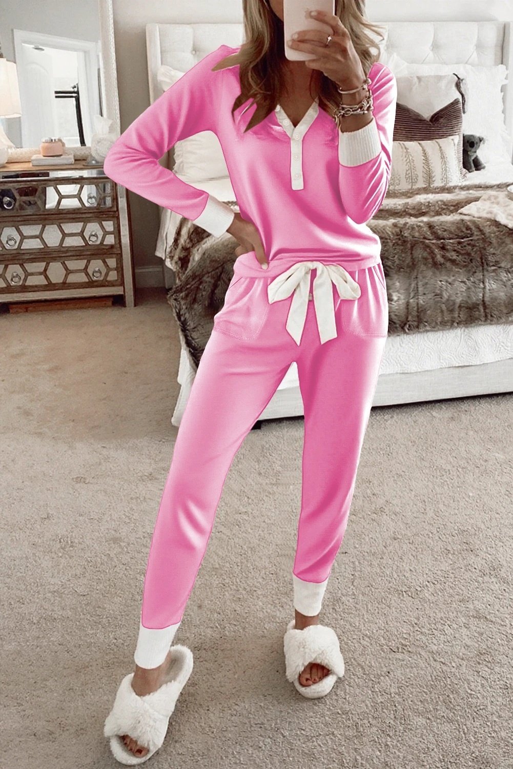 Girdle Casual Ribbon Casual Pants Suit Women - Image 3