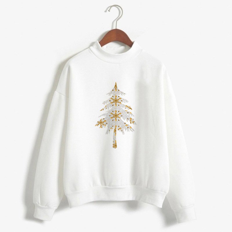 Christmas Printing Turtleneck Sweater Women - Image 6