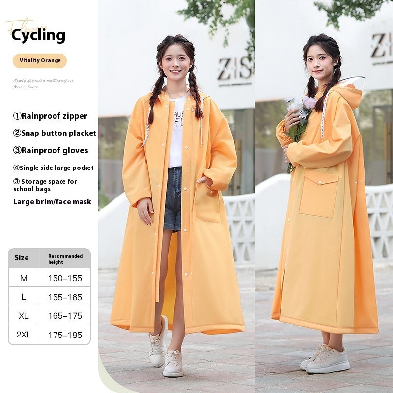 Raincoat Female Electric Battery Motorcycle Outerwear Single - Image 6