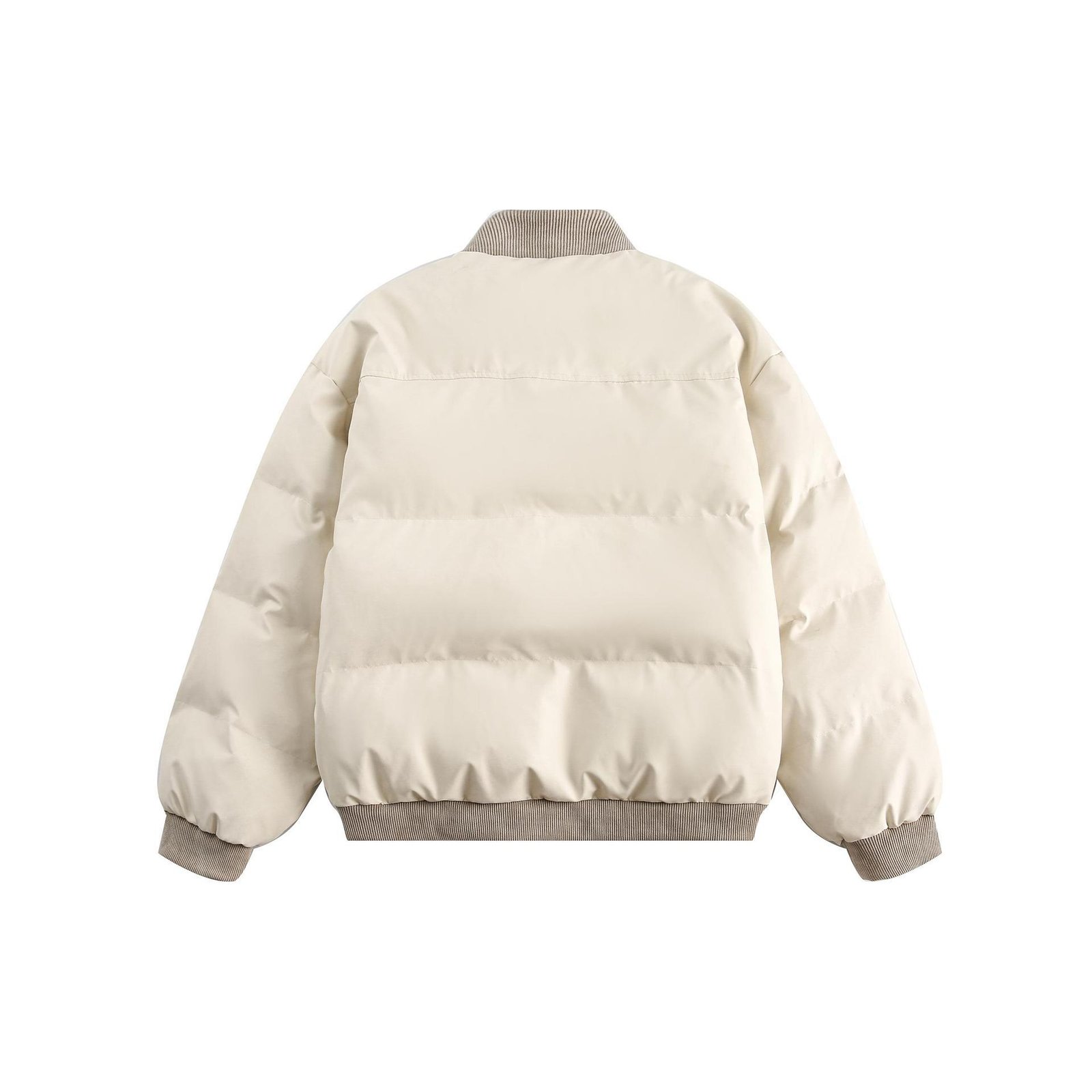 Stitching Pu Shuai Fake Two-piece Cotton-padded Clothes For Men And Women - Image 2