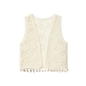 Women's All-match Shell-decorated Knitted Vest