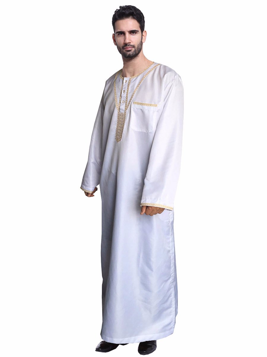 Muslim Arab Middle Eastern Men's Robe - Image 3