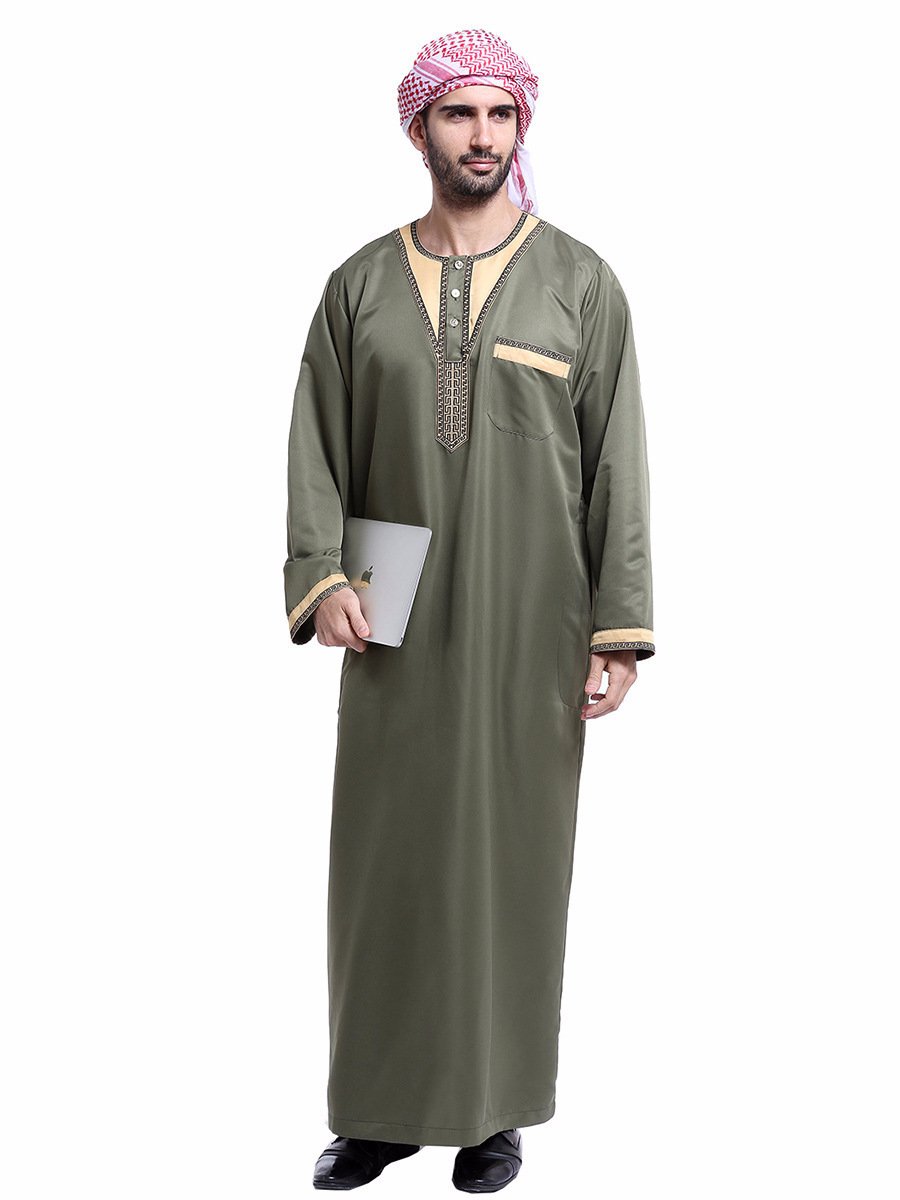 Muslim Arab Middle Eastern Men's Robe - Image 5