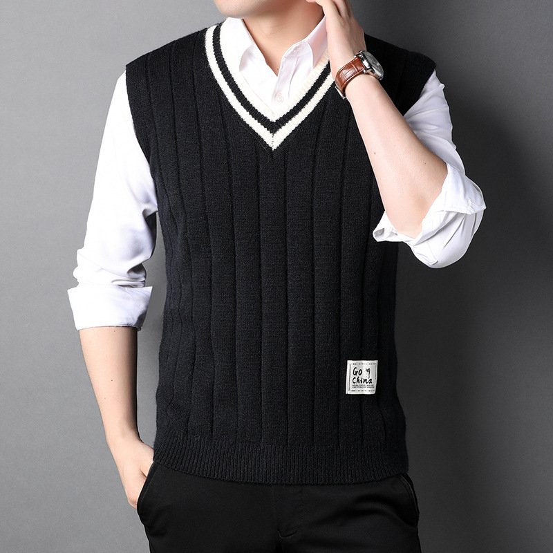 Vest Men's Sleeveless Thermal Sweater - Image 8
