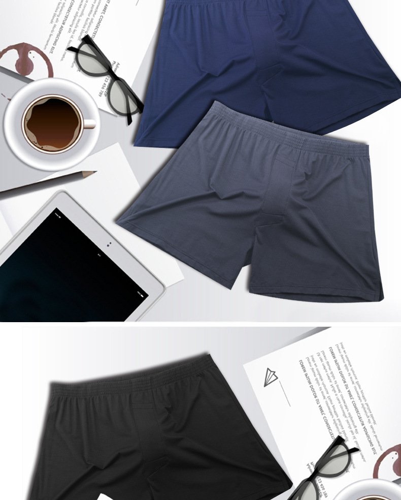 Modal Men's Breathable Mid Waist Plus Size Underwear - Image 9