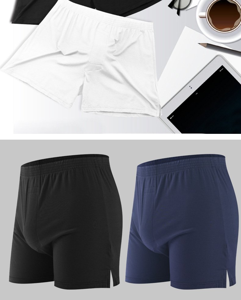Modal Men's Breathable Mid Waist Plus Size Underwear - Image 10