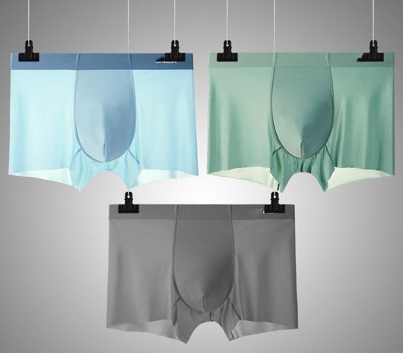 Men's Ice Silk Traceless Quadrangle Pants Underpants - Image 9