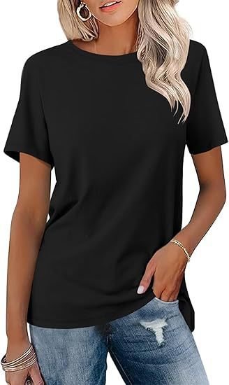 European And American Style Women Round Neck Loose Fashion Casual Short Sleeve - Image 8