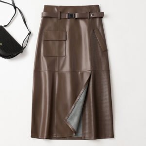 Women's High Waist Slimming Hip Skirt Mid-length