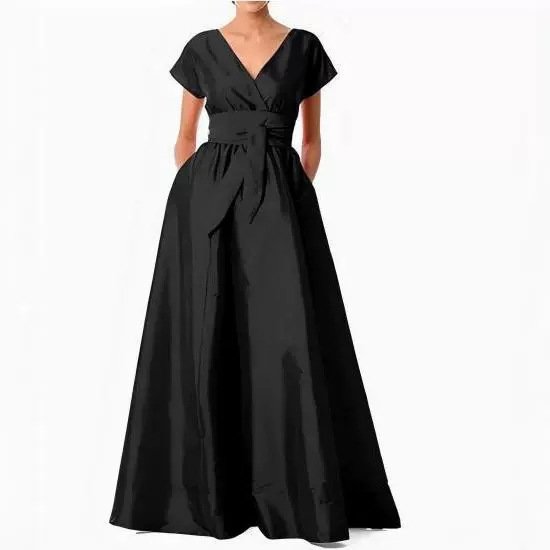 Evening Dress V-neck Host Grand Costume International Station Annual Party Banquet Long - Image 3
