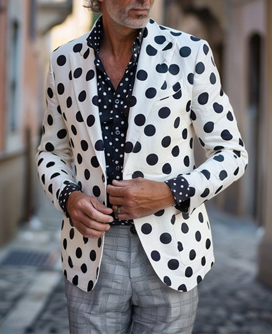 Men's Two-button Large Pocket Suit Jacket - Image 8