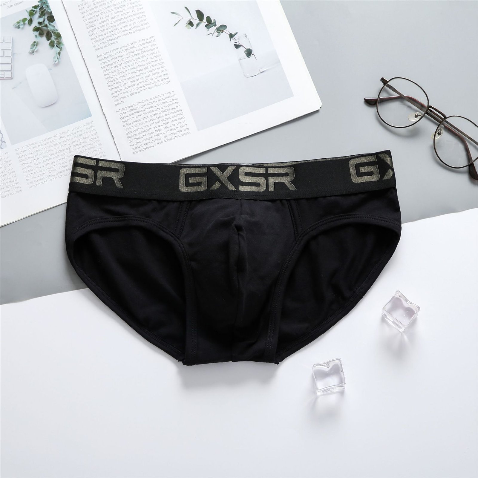 New Men's Purified Cotton Underwear Low Waist Sexy Breathable Comfortable Solid Color - Image 7