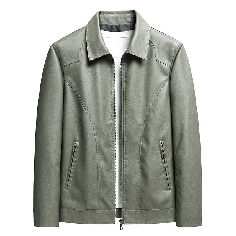 Men's Thin Leather Jacket - Image 9