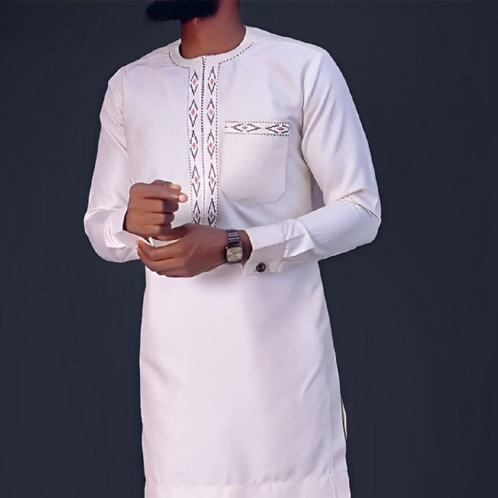 African Men's Ethnic Suit High Quality Embroidery