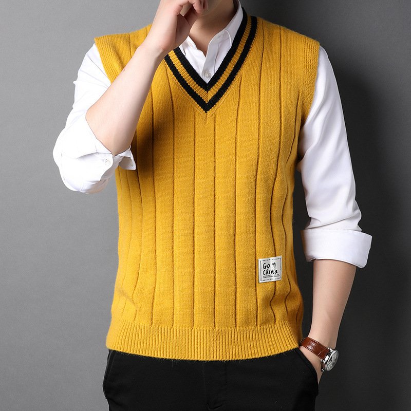 Vest Men's Sleeveless Thermal Sweater - Image 7