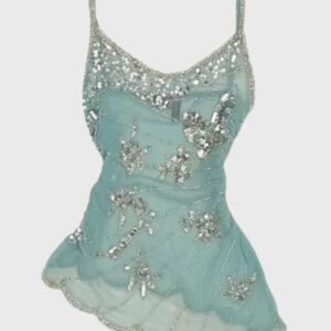 Irregular Sequin Gauze Camisole Slim Fit Versatile Top