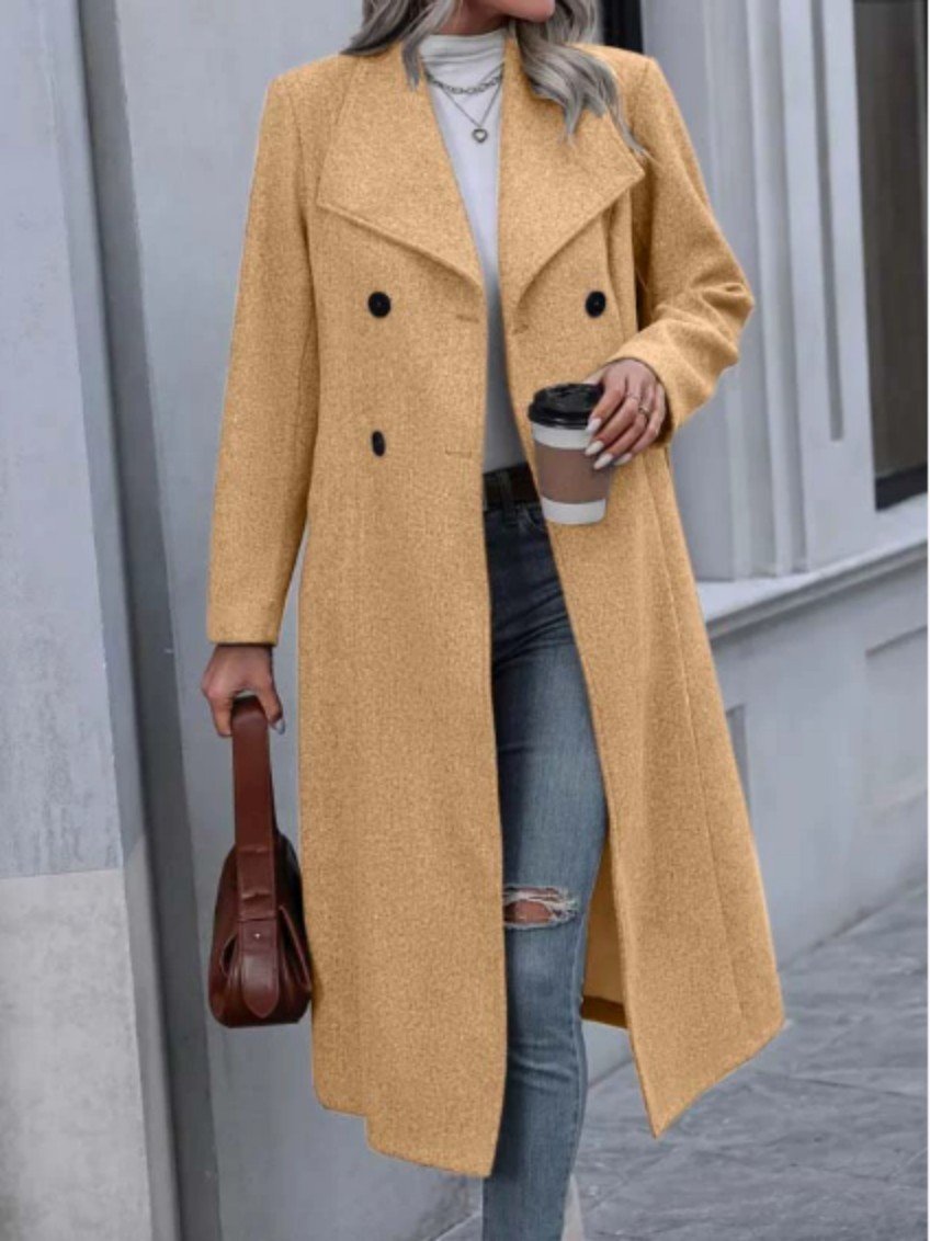 Lady Temperamental Overknee Thickened Coat - Image 9