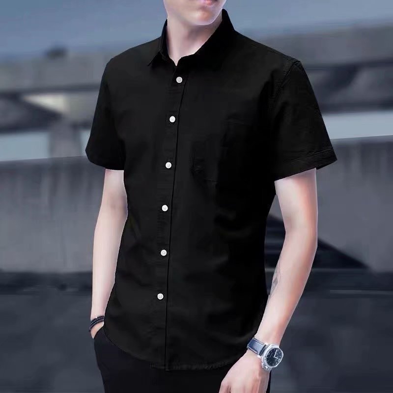 Trendy Handsome Summer Short Sleeve Men's Shirt - Image 3
