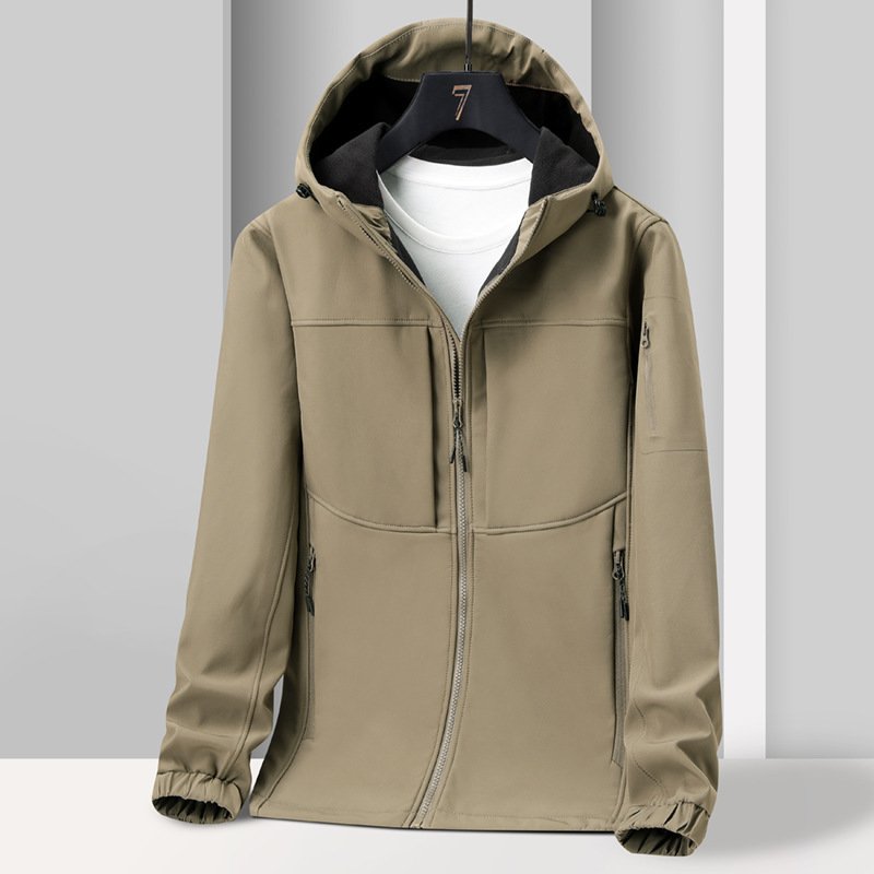 Spring Autumn And Winter Soft Shell Jacket Male - Image 8