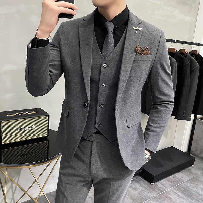 Wedding Dress Suit 3-piece Business Men's Suit - Image 5