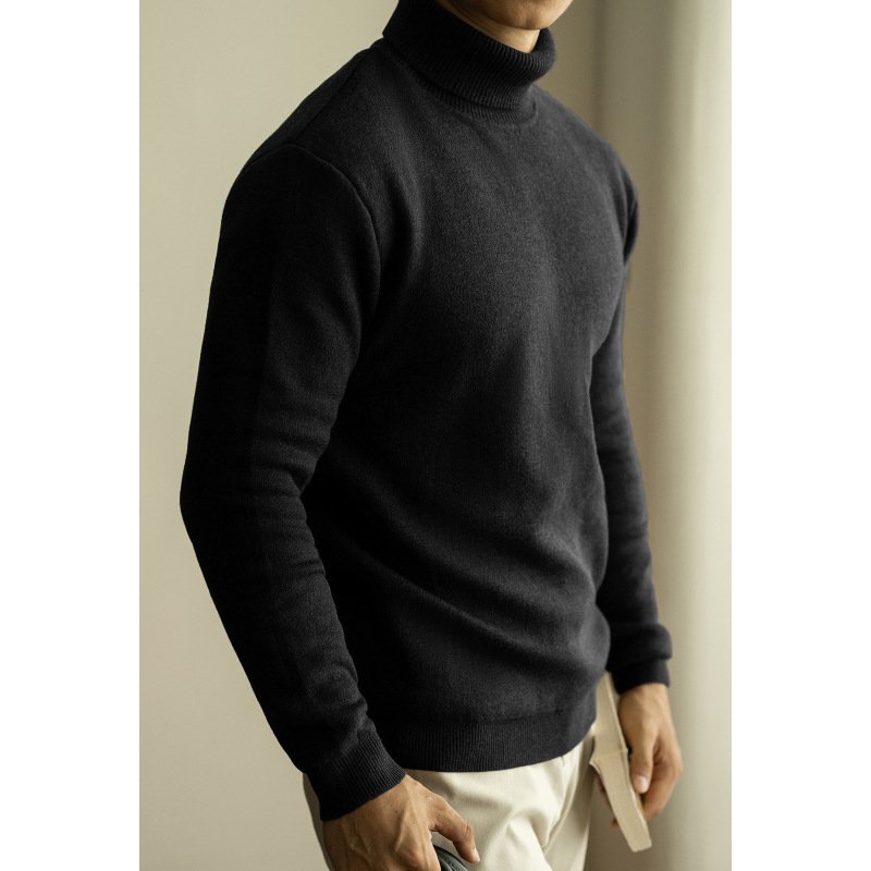 Men's Long-sleeved Sweater For Warmth Bottoming Shirt - Image 6