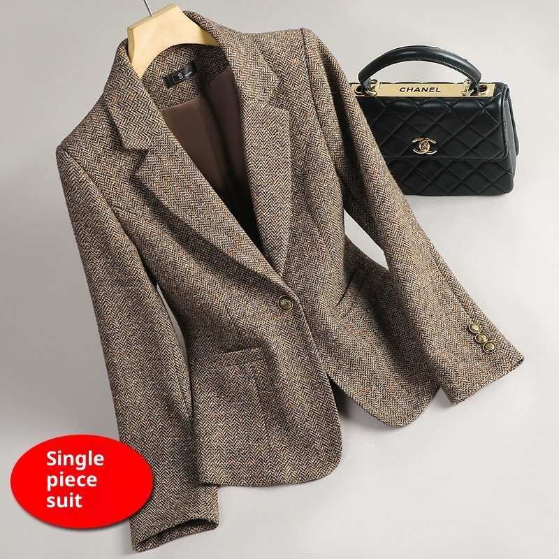 Women's Wool Suit Jacket - Image 7