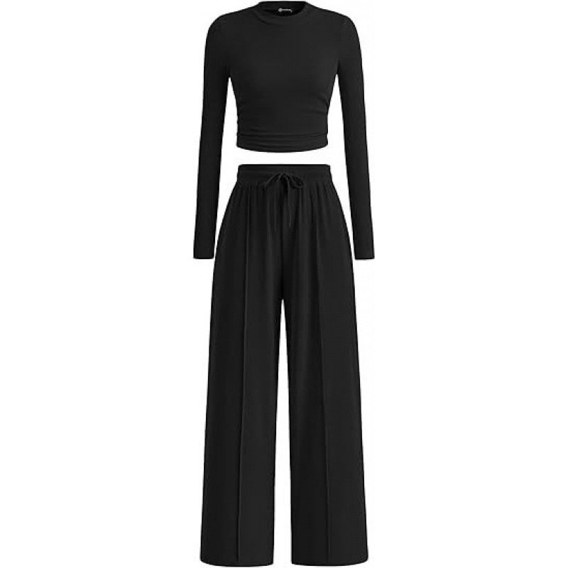 Casual Suit Long Sleeve Top Pants - Image 2