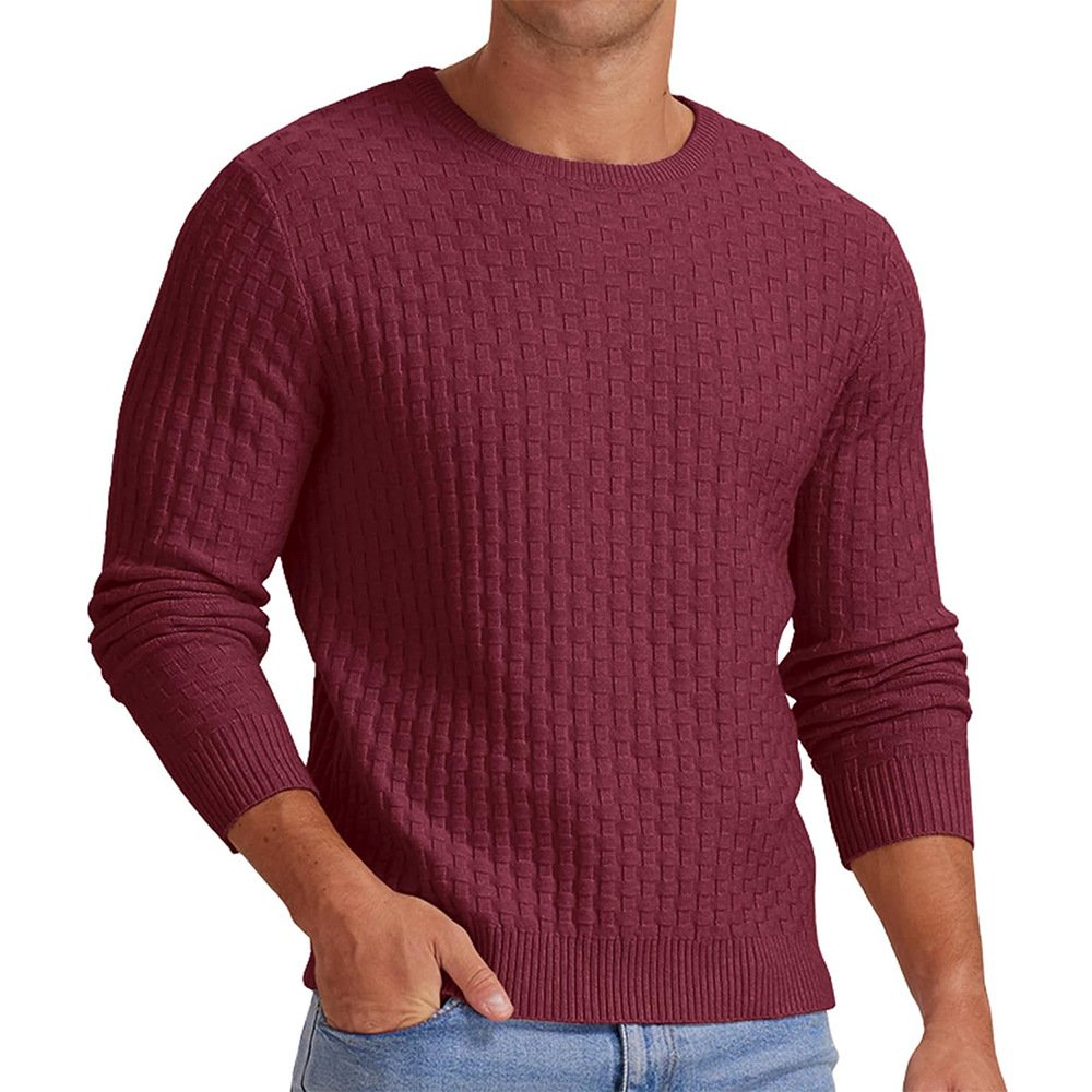 Men's Round Neck Pullover Long Sleeve V-neck - Image 2