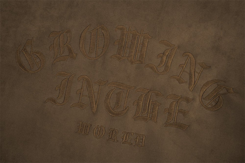 Men's Loose Embroidered Letters American Retro Jacket - Image 7