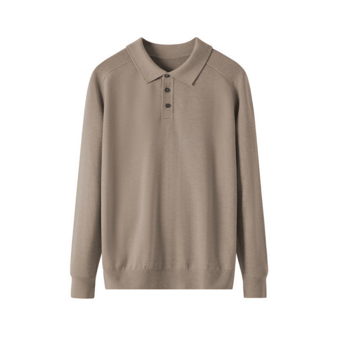 Men's Long-sleeved Sweater Lapel Comfortable All-match - Image 4