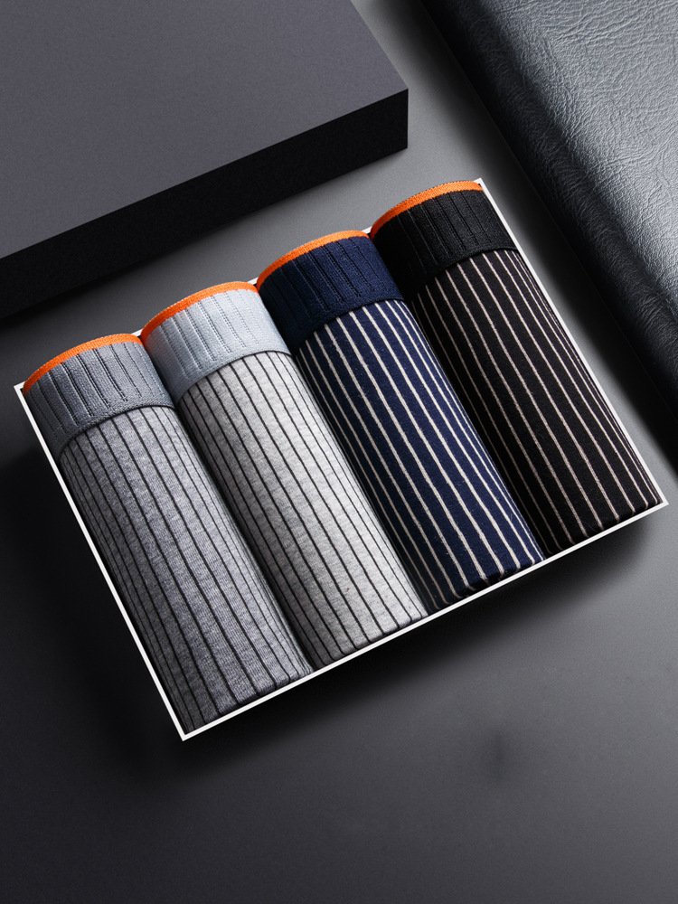 Men's Underwear Pure Cotton Boxer Brief Close-fitting Shorts - Image 6