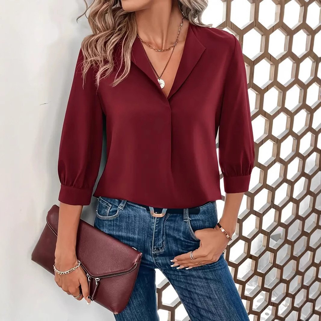 Women's Fashion Loose-fitting Long Sleeves Shirt - Image 2