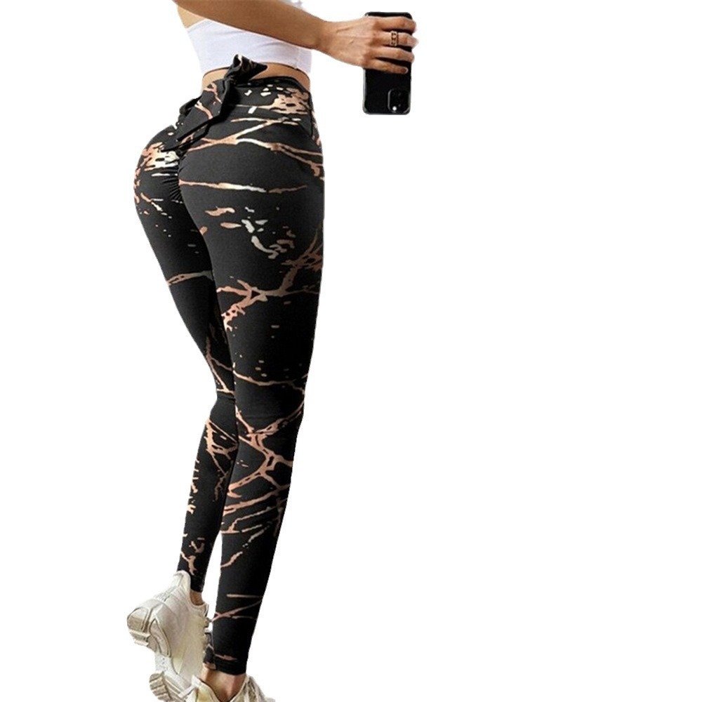 Peach Hip Hip Lifting Sport Fitness Yoga Leggings - Image 5