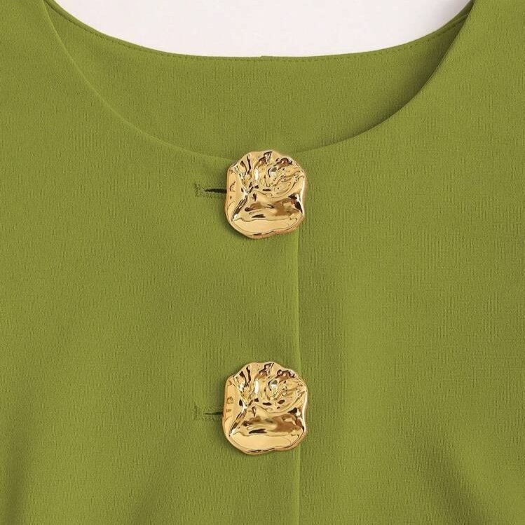 Sleeveless Round Neck Vest Fashion Women's Wear Elegant Waist-tight Solid Color - Image 6