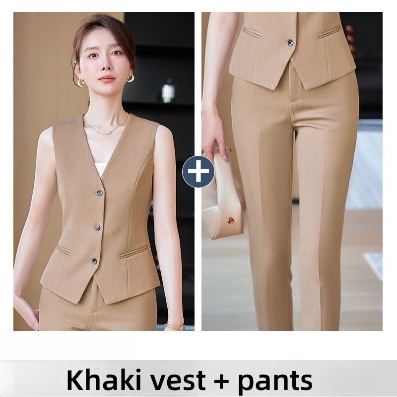 Women's Outer Wear Vest Waistcoat Hotel Receptionist Uniform Work Clothes - Image 7