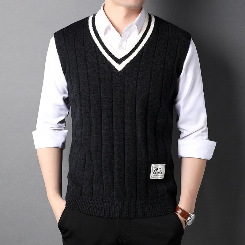 Vest Men's Sleeveless Thermal Sweater - Image 4