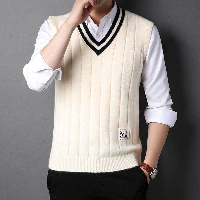 Vest Men's Sleeveless Thermal Sweater - Image 6