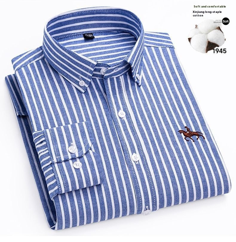 Men's Cotton Long-sleeved Casual Shirt - Image 10