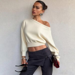 Women's Fashion Simple Elegant Slim-fit Long Sleeve Top