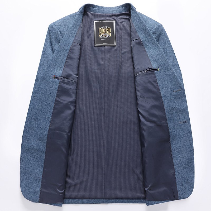 Spring Casual Men's Coat Slim Korean Style Trendy Handsome Suit - Image 3