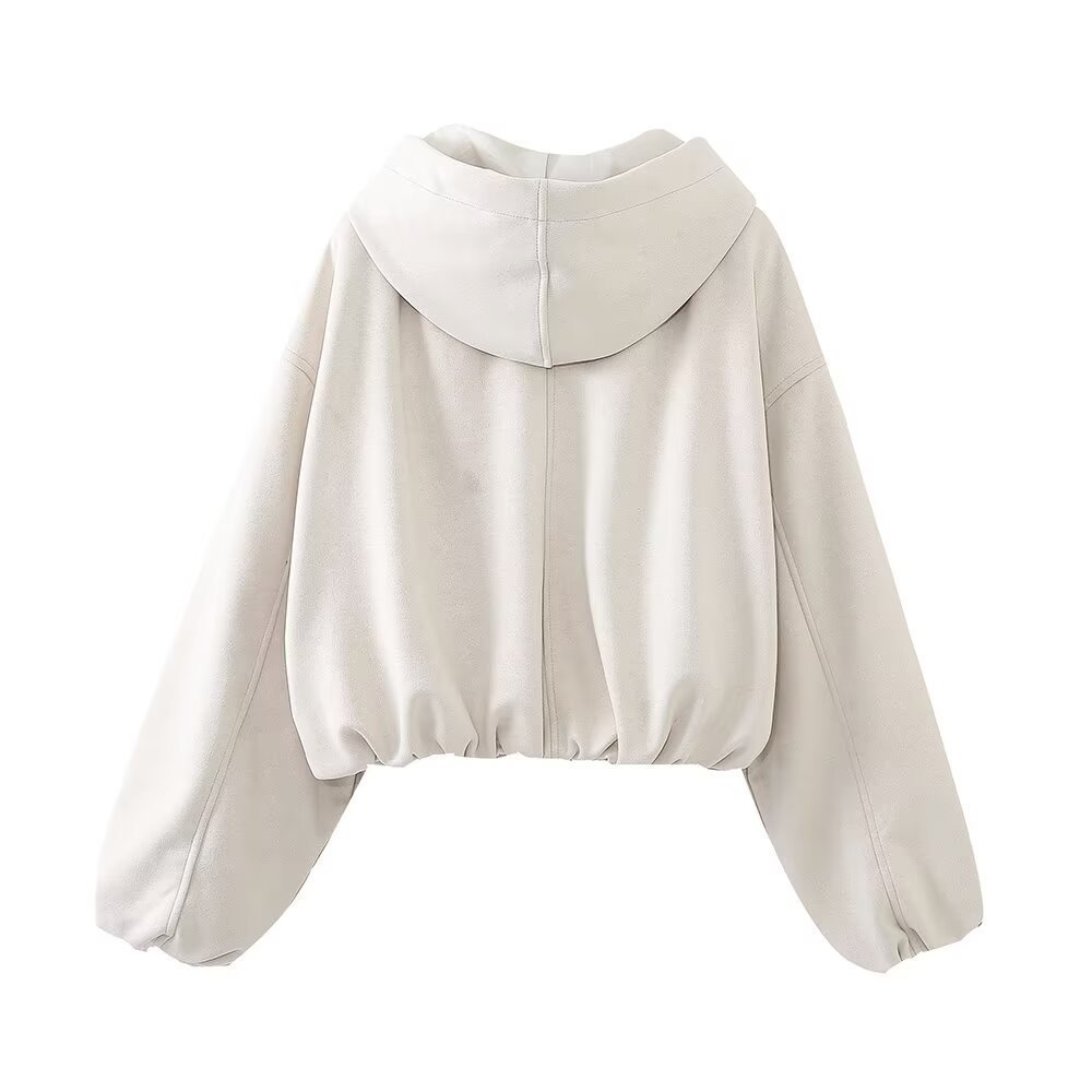 New Women's Fashion Hooded Jacket Coat - Image 3