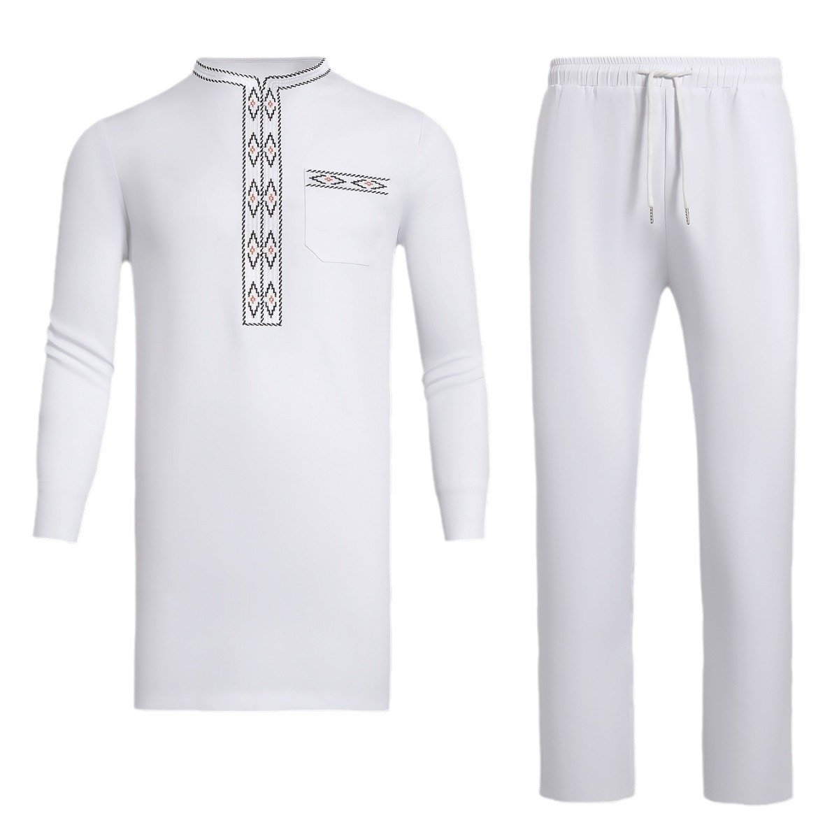 African Men's Ethnic Suit High Quality Embroidery - Image 2