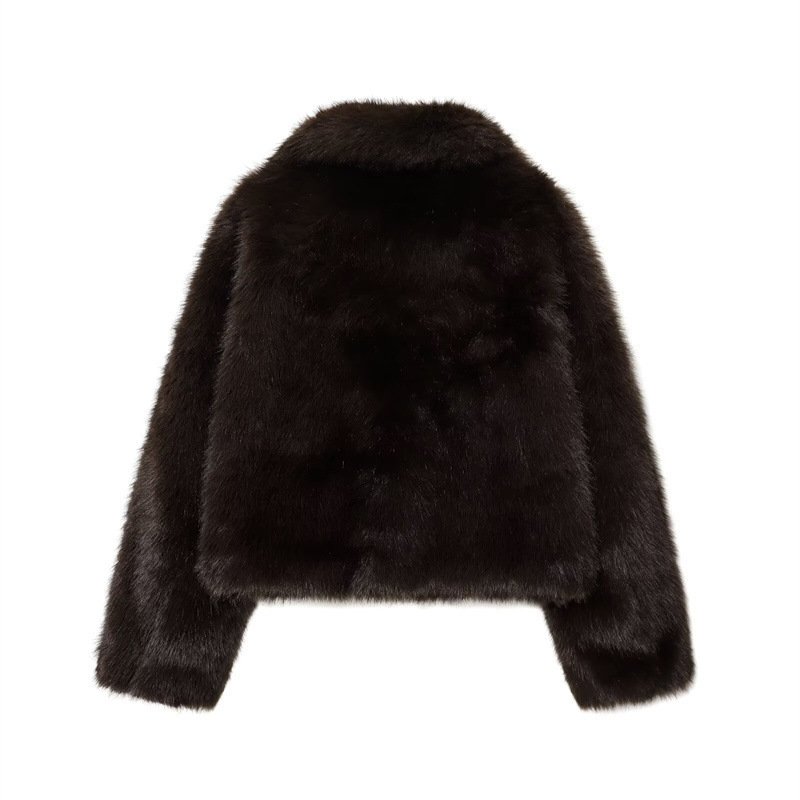 Artificial Fur Short Coat Jacket - Image 2