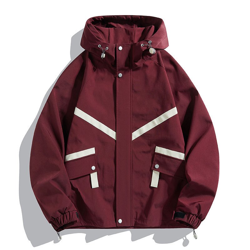 Hooded Jacket Waterproof Fashionable Jacket Outdoor Leisure Couple's Tops - Image 2